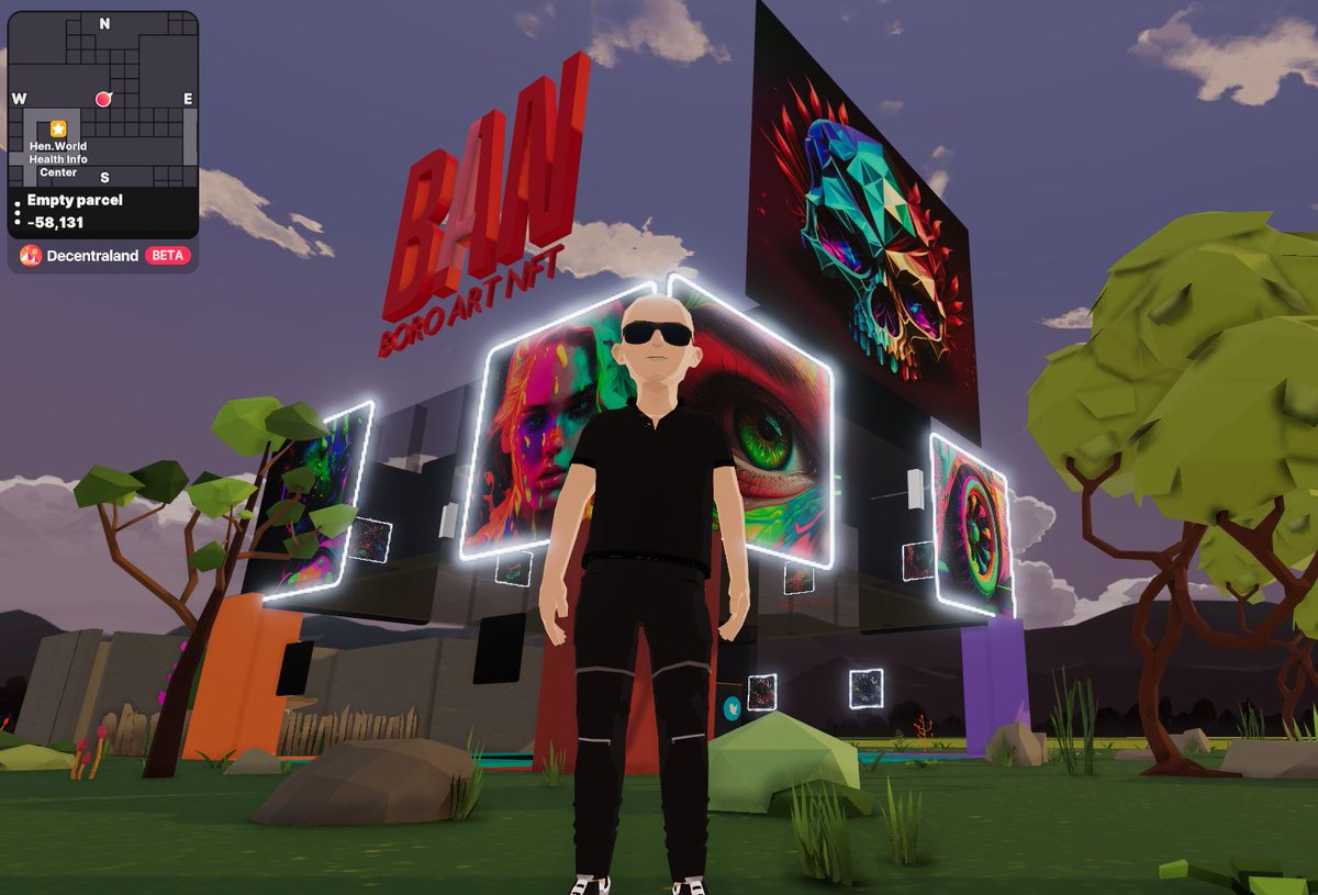 boroartnft's tweet photo. Take a tour of the land of Boro ART NFT!!!
Land π -57, 132 @decentraland
#Decentraland #boroartnft #opensea #openseanft #colornews #nft #nfts #ethereum #colorsnft #nftcolor #creativenft #aiartist #ai #aiart #aiartcommunity #artificialintelligence #nftcollector https://t.co/E7iBYF93l5