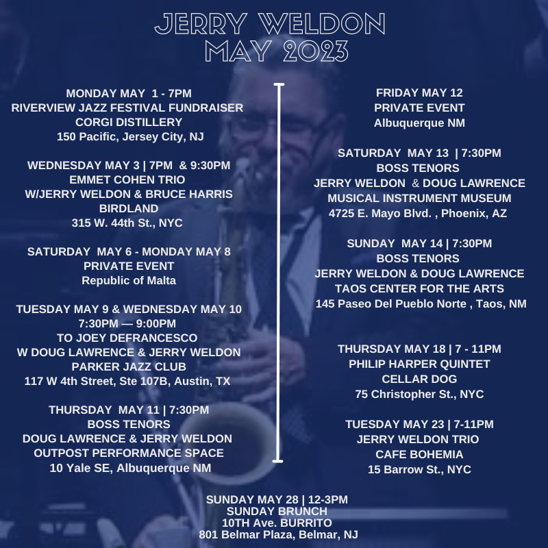 JWeldonMusic's tweet photo. May events. Please check the website (https://t.co/w00ahg97fC), Facebook and Instagram throughout the month for updates and changes. https://t.co/jC83y9jbZ9