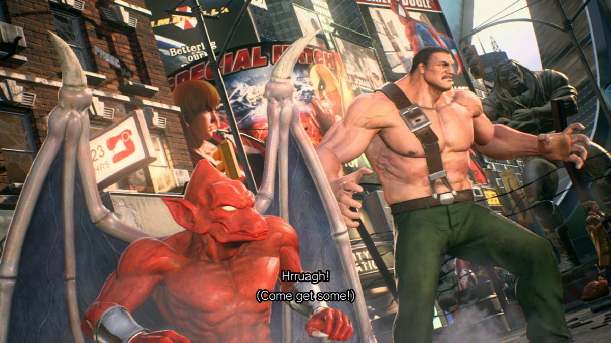 SmashfanCrystal's tweet image. Firebrand and Haggar #Xbox #marvelvscapcominfinite