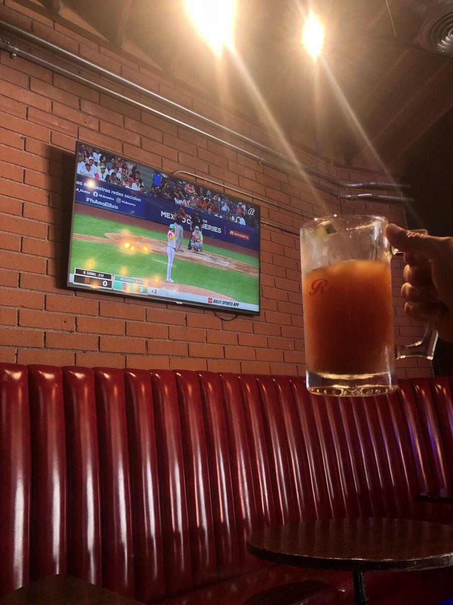 Padres in Mexico City and Micheladas to honor my Guy Mario Fierro. Here’s to you my friend!