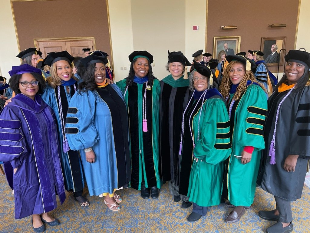 SheriaRobinson's tweet photo. @UMichNursing commencement was fantastic. #WeReady #BlackFaculty https://t.co/AbPw14Ym8R