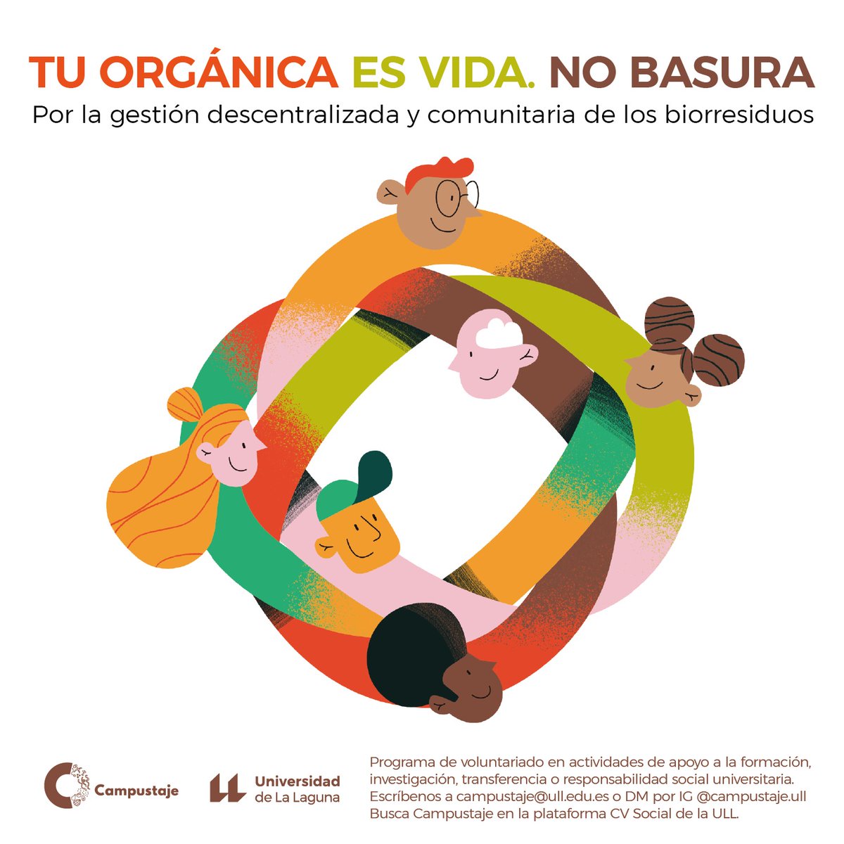 campustaje's tweet photo. Martes 2/05, 15:30h, nos juntamos en Zona de Compostaje Aulario Guajara  @ULL para TRASVASAR la materia orgánica en proceso de compostaje, de unos módulos a otros. ¿Sabías que en solo 3m3 podemos convertir hasta 6 t/año de residuos en abono? NO transporte, NO emisiones.
¿TE UNES! https://t.co/n6wFFxNkfX