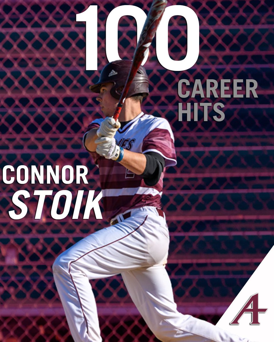 Congrats to the Senior himself - Connor Stoik - on getting to 100 hits today in Game 2!

#100Hits #GoAuggies 🦅