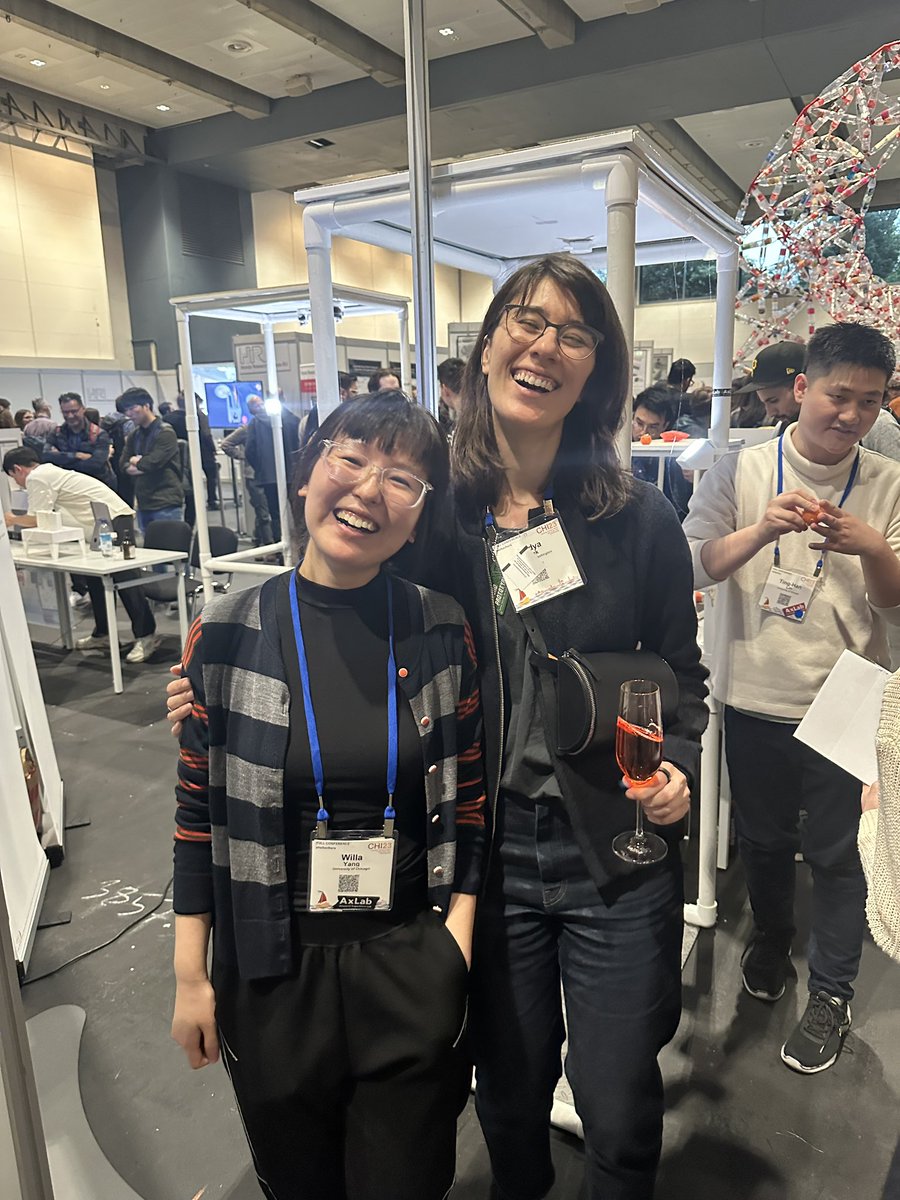 willayangy's tweet photo. One of the best moments at CHI was reCHInnecting with Nadya @nadyapeek after 3 years! She was the one who introduced me the incredible world of HCI research when I was a lost undergrad. Now I am actually an HCI PhD student (still a bit lost 🫠)! https://t.co/u1rvCf3Po4