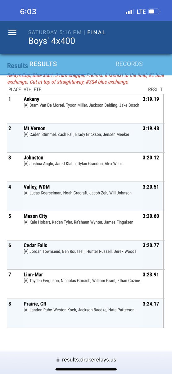 Johnston Boy's Track & Field tweet media