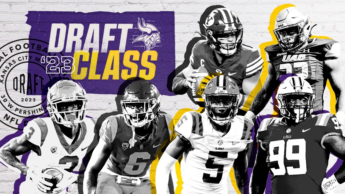 #VikingsDraft Class of 2023

@Espn_Jordan 
@MekhiBlackmon 
@JWARD_4 
@d1roy1000 
@jarenhall3 
@Debo323232