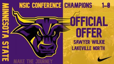 Sawyer Wilkie (@wilkiesawyer) on Twitter photo After a great call with <a href="/Todd_Taylor28/">Todd A. Taylor Jr.</a> I am extremely blessed to have received my first offer to play football at <a href="/MinnStFootball/">Minnesota State Football</a> After a great call with <a href="/Todd_Taylor28/">Todd A. Taylor Jr.</a> I am extremely blessed to have received my first offer to play football at <a href="/MinnStFootball/">Minnesota State Football</a>