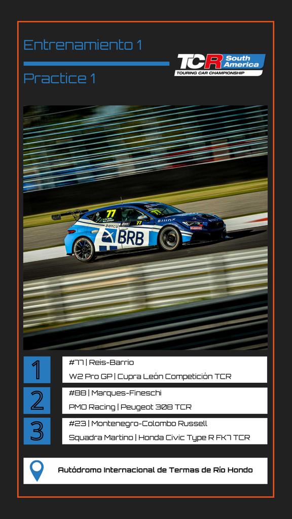 fasterthanyou_1's tweet photo. #TCRSouthAmerica || Sábado 29 de Abril
Entrenamiento 1: #RaphaelReis - @JBarrio41 | #W2ProGP
Entrenamiento 2: @FacuMarques - @dfineschi | @PmoRacing
Clasificación: #RaphaelReis - @JBarrio41 | #W2ProGP https://t.co/JNYla72MCM