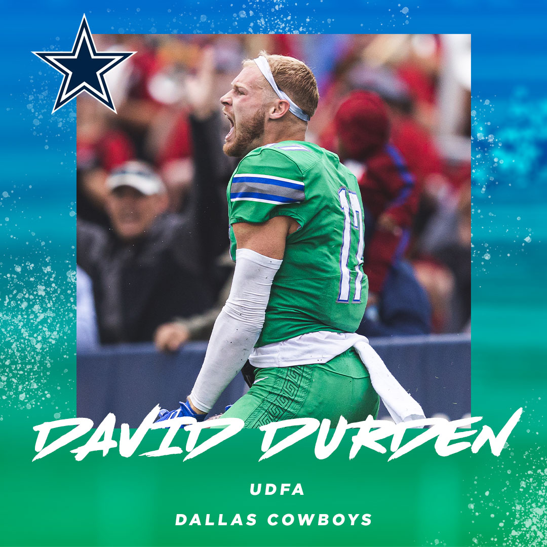 UWF Football (@uwffootball) on Twitter photo David Durden has signed a free agent contract with the <a href="/dallascowboys/">Dallas Cowboys</a> ‼️
#GoArgos | #Arete David Durden has signed a free agent contract with the <a href="/dallascowboys/">Dallas Cowboys</a> ‼️
#GoArgos | #Arete