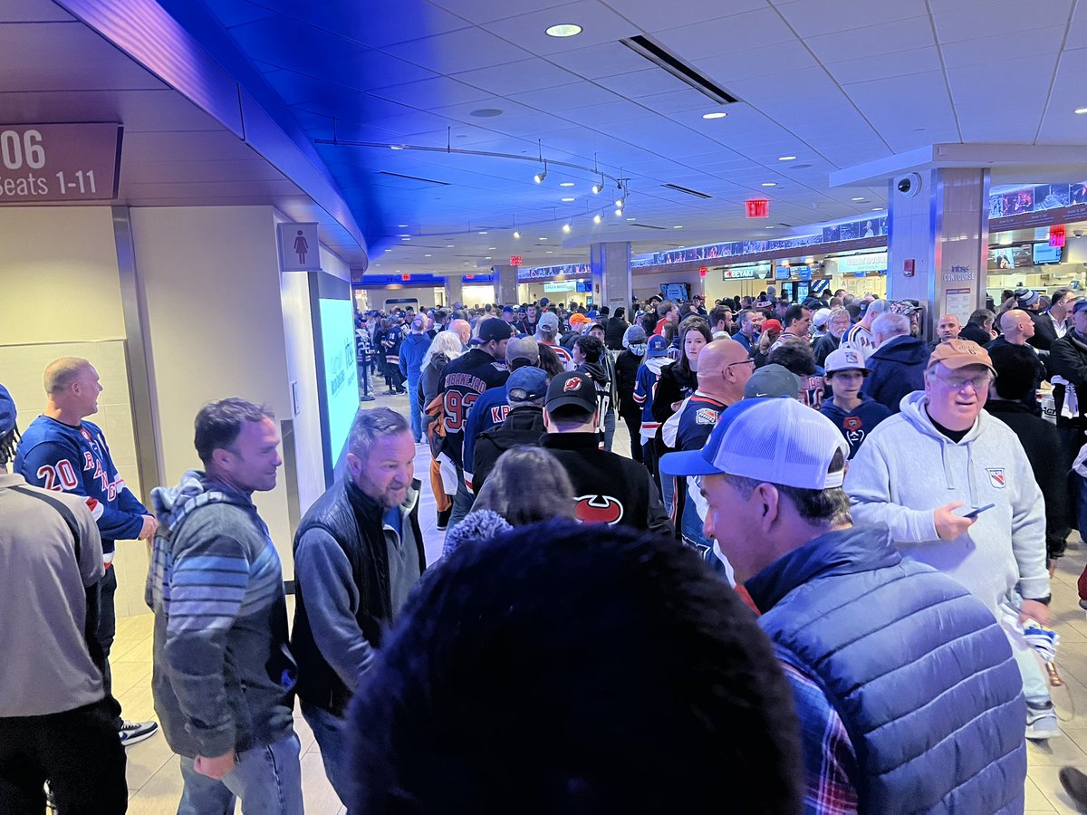 Marteljr's tweet image. Come on @TheGarden how do you not have prime rib available at the upper level “Prime Rib” stand open for a game 6 of a Stanley Cup playoff game. And the line for the lower level is a disaster. #notthinking.