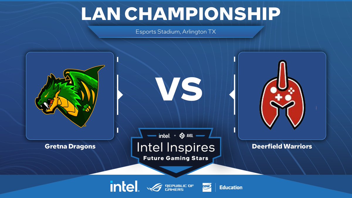 AVGLofficial's tweet photo. The #IntelInspires Finals for High School Overwatch are underway!
@EsportsGretna vs. Deerfield Warriors
🔴 https://t.co/GOhWmZ9tBn https://t.co/hPtTOXe01v