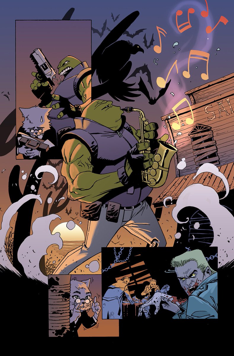 BIG_Speech's tweet image. ..🎶And I’m never gonna dance again guilty feet have got no rhythm🎵 In The Chihuahuan Desert live vampires that got some splainin’ to do!
Page one of
JELLY STICK 🔫🐸🎷
Are you readyyyyy?! #IronAge #comicsgate