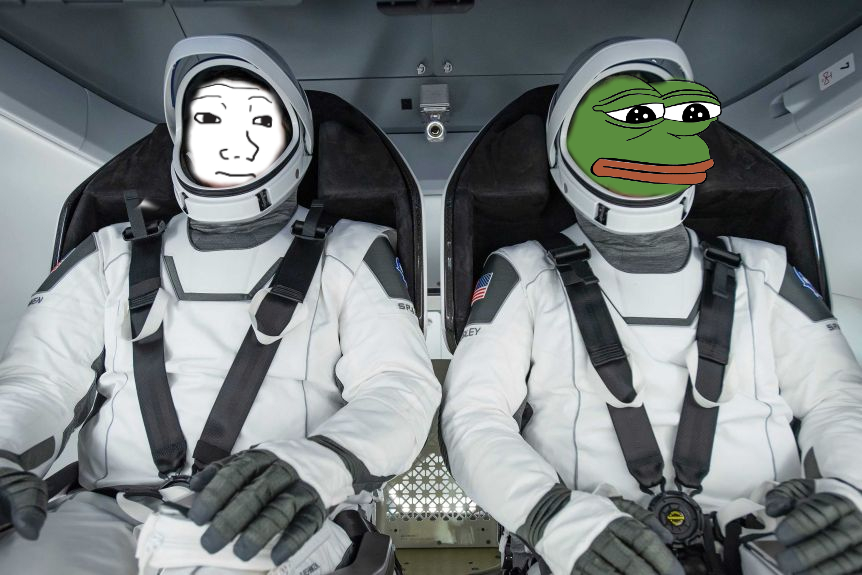 All systems go! We are clear launch. You ready, Pepe?

10-4 good buddy.

$WOJAK $PEPE