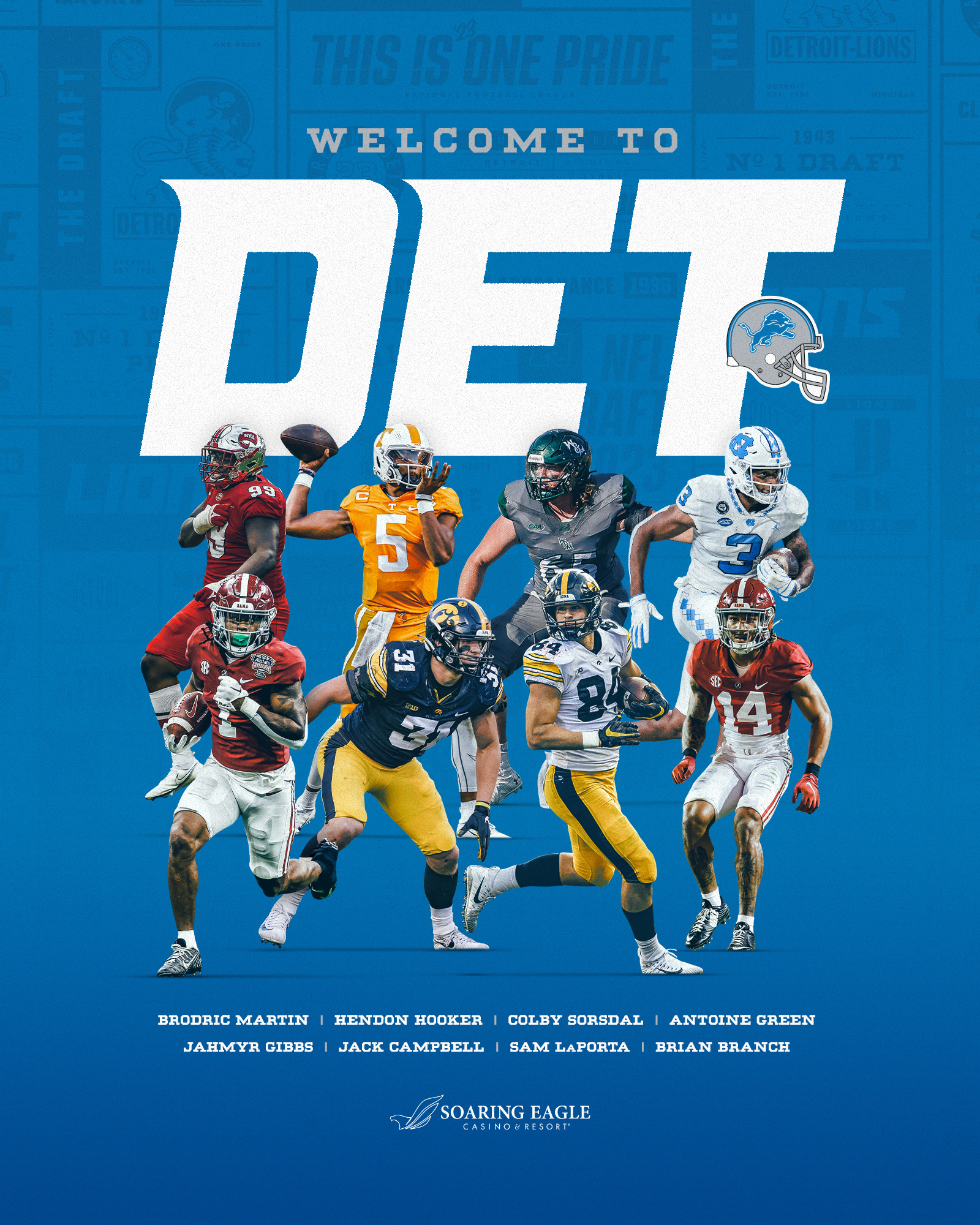 Detroit Lions on X: 'Welcome to the Pride! #LionsDraft #OnePride   / X