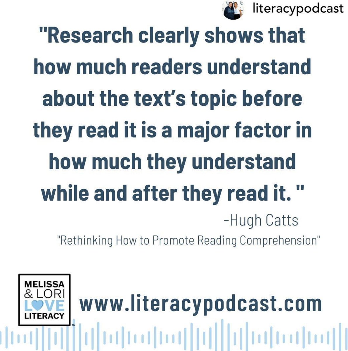 My understanding is growing with the science &amp; I need 2 continue 2 learn more, about how stdnt comprehension happens &amp; what instructional practices improve it. Some old ideas are dying and being abandoned, &amp; some R being adopted, but still, so much to learn and process.