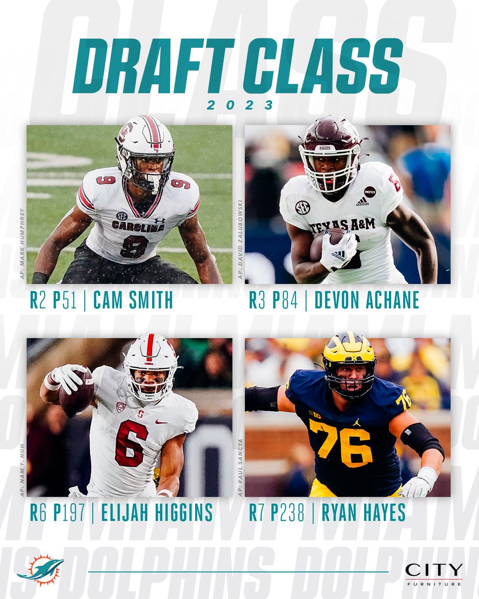 Miami Dolphins on Twitter "Your 2023 Miami Dolphins Draft Class! 🐬