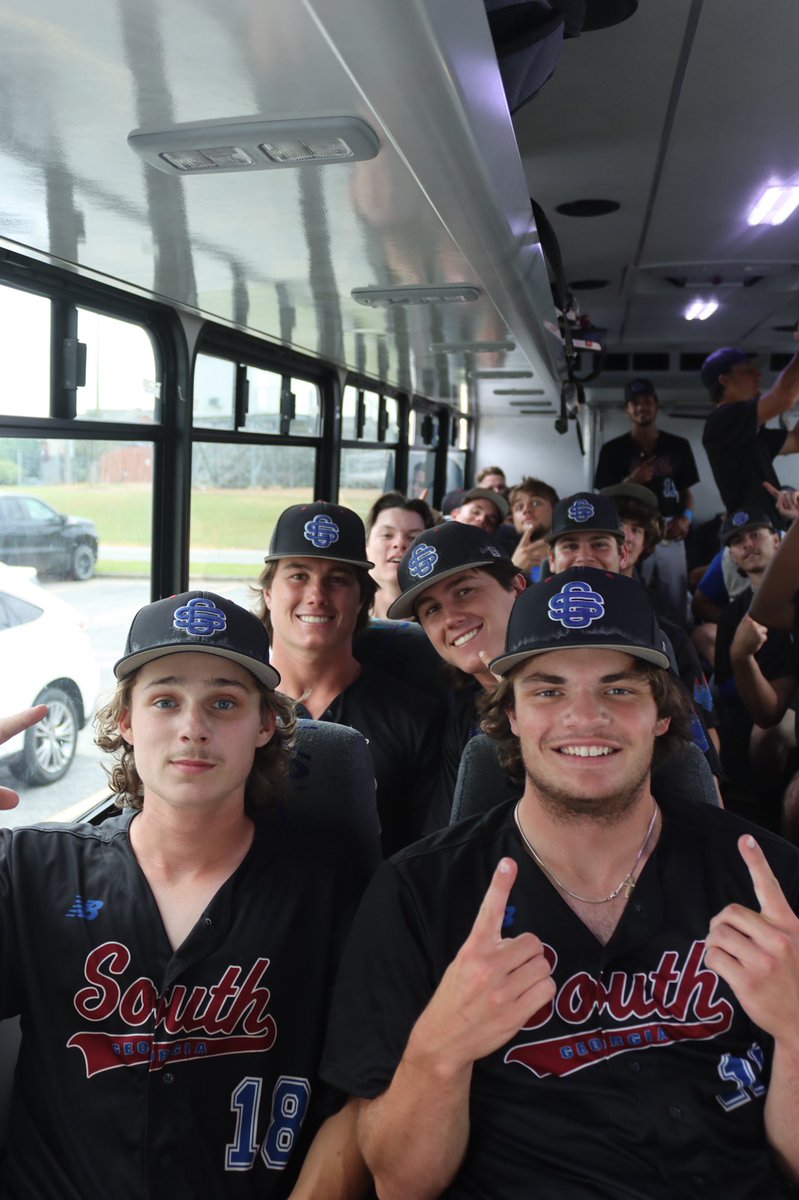 Bus rides back to Douglas are more fun when you win 16-4! Way to go Hawks! <a href="/SGSC_Baseball/">SGSC Baseball</a>