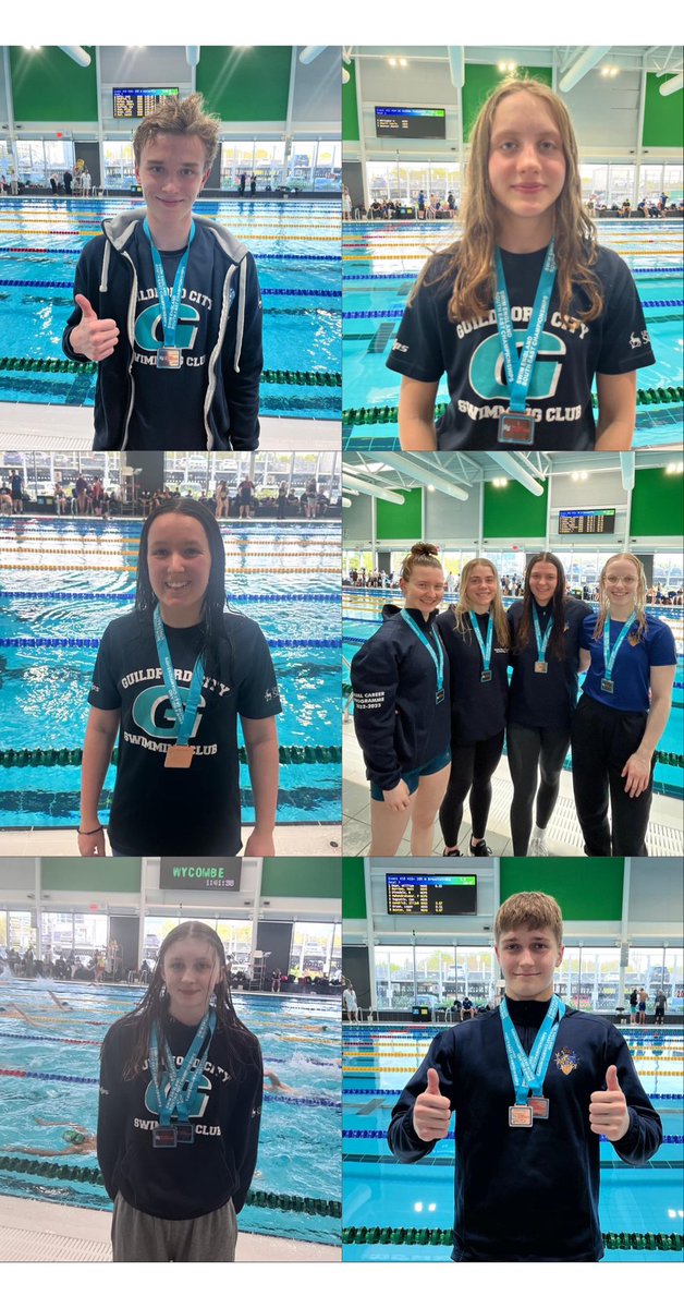 guildfordcitysc's tweet photo. S.E Regional Championships 2023: Day 3 &amp; 4

Maddie E 100 FC 🥉/ 200 BK 🥈
Surrey Uni Girls 4x100 Medley 🥇
Amelie S 1500 FC 🥉
Alice Y 100 FC 🥉
Jacob K 100 BK 🥉
Fabian B 100 BK 🥉 / 50 FC 🥉

#TeamGuildford #Raceday #Swimfast #SERegionalchampionships #Proudclub https://t.co/ZXJca6o5su
