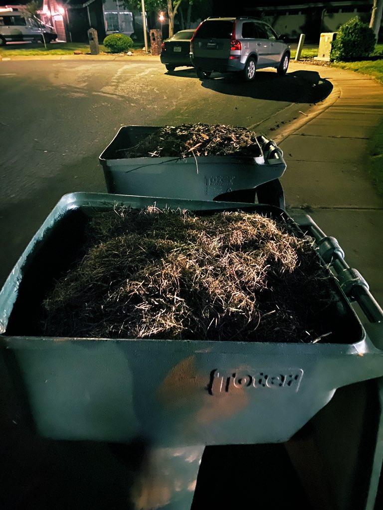 Stardumb538's tweet photo. @OutKickTNML had to put in some Saturday work. 2 cans of thatch later and some reseeding and new soil, I’m done. Sunday is a work day too. Thanks to @zachlanebryan music and a code blue on the @CoorsLight can to celebrate todays achievement. https://t.co/1X49YKAf8A
