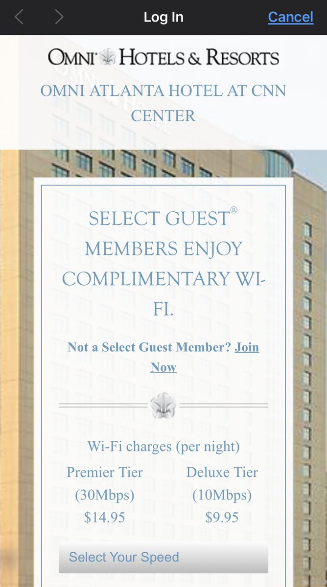 rjgusa's tweet photo. Want to travel back in time? @OmniHotels will take you there with their Wi-Fi charging policy! lol. https://t.co/29SQxbgZ6j