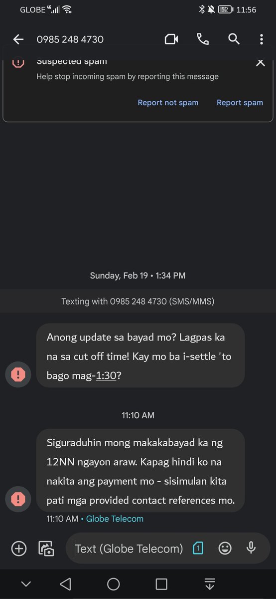 tantan267352775's tweet photo. Itigil ang pang haharass 
SHUT DOWN ILLEGAL AND ABUSIVE OLA
#FightOnlineLoanSharks
#UOVM @senatePH @IdolRaffyTulfo @WinGatchalian74 @SenGracePOE @Cynthia_Villar https://t.co/Ah0pxwOyTF