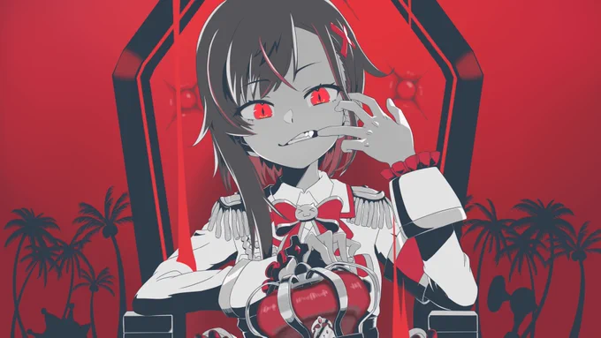 描かせていただいた #ほむら凛 ( )様FA再掲
