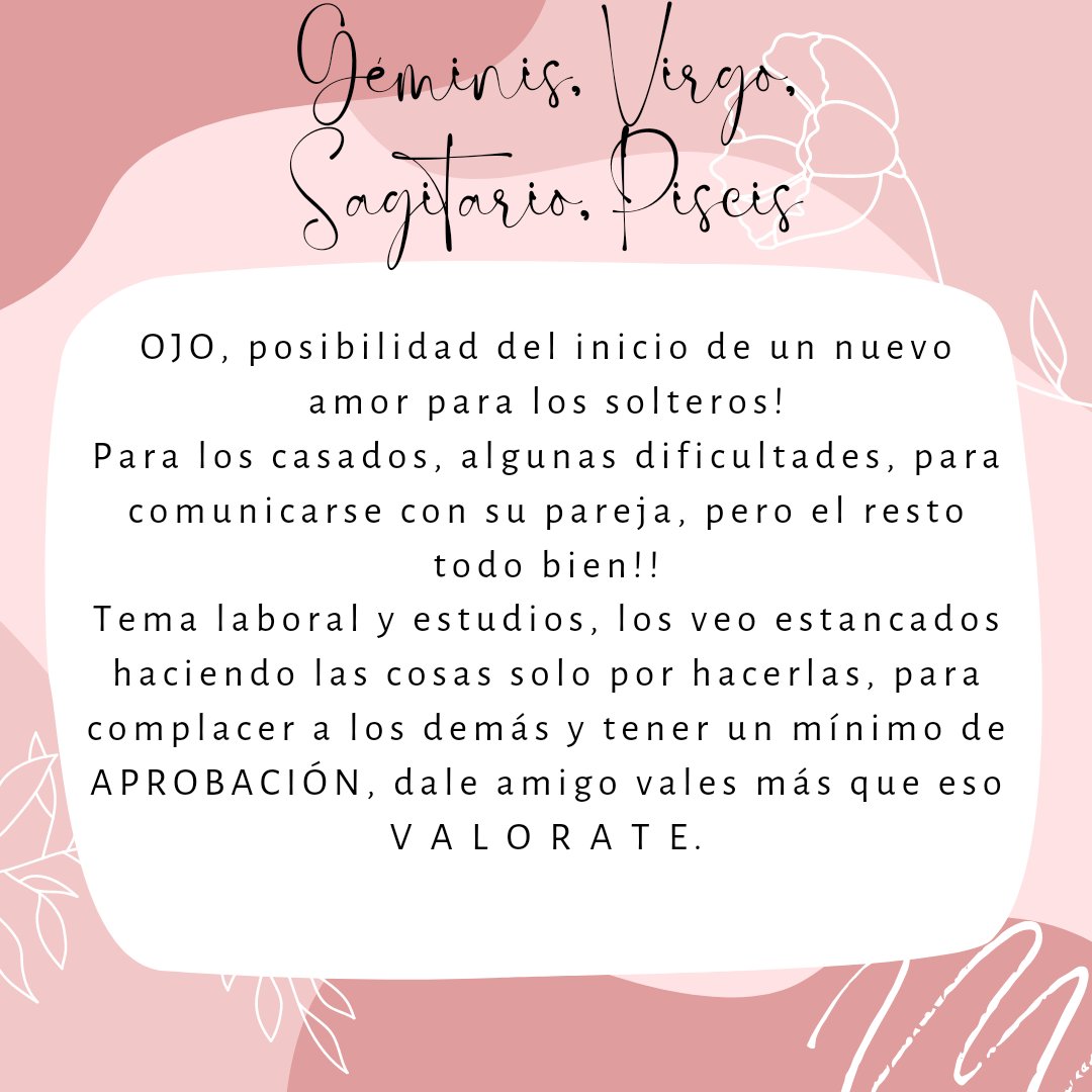 pilarommm's tweet photo. — HORÓSCOPO SEMANAL 🧘🏻‍♀️
       Géminis, Virgo, Sagitario y Piscis. https://t.co/v0W969dtMc