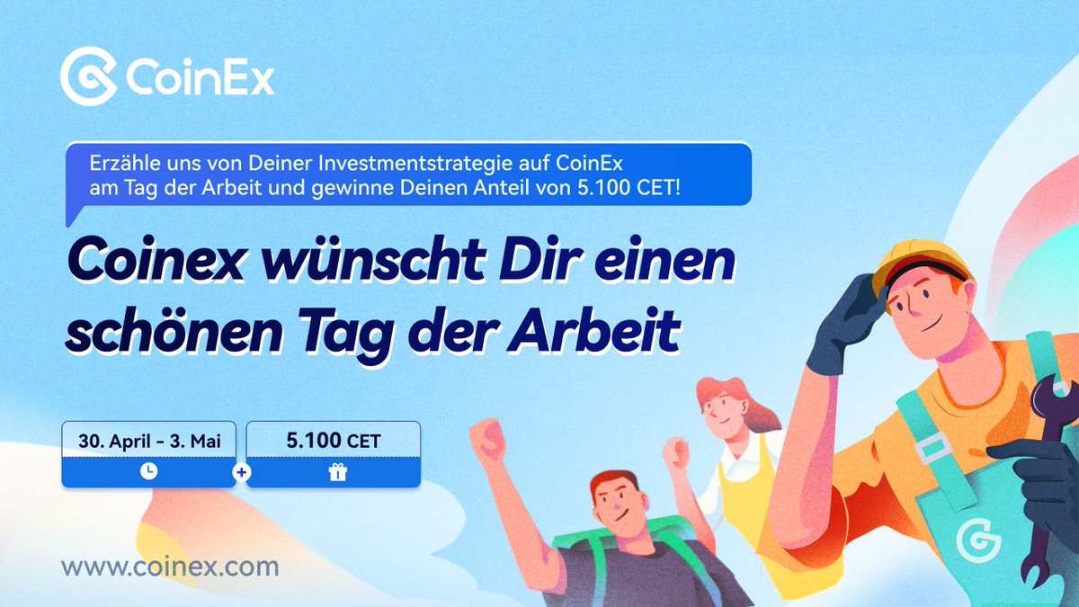 CoinEx_Balkans's tweet photo. 🔸️ #CoinEx #LaborDay Event 🔸️
💡Aufgabe
Siehe Bild 📸
🎁Gewinn
▪︎ 5.100 $CET Preispool - 15 je 340 CET
▪︎ Losverfahren - TW+INSTA+TG
⬇️Mehr Infos
https://t.co/Uif9NCT7TX
⚠️Regeln im Kommentar
#VielGlück 🍀
Dein #CoinEx Team
#CoinExNews #CoinExEvent #Gewinnspiel https://t.co/YyIUeakhLn