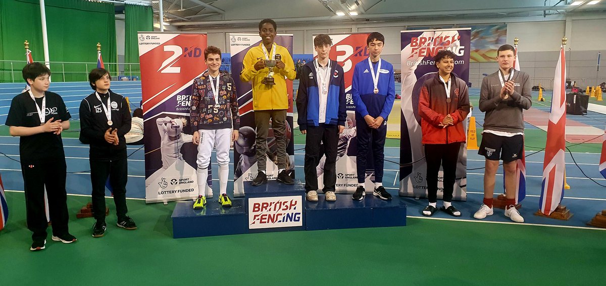 DreamFencing's tweet photo. First day at British Youth Nationals in Sheffield 
3rd place Benjamin Dacquay https://t.co/mpnpMVh2B6