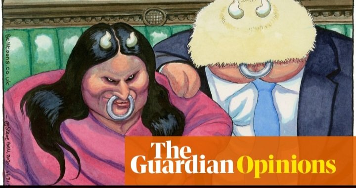 Gallowaxlyrical's tweet photo. @sajidjavid Funny how you didn't include part of the image, showing that the image didn't attribute those features because of ethnicity, showing the caucasian member with the same exaggerated features. Did you only show her because of her ethnicity? There's a word for that. https://t.co/3XLOLz2Htx