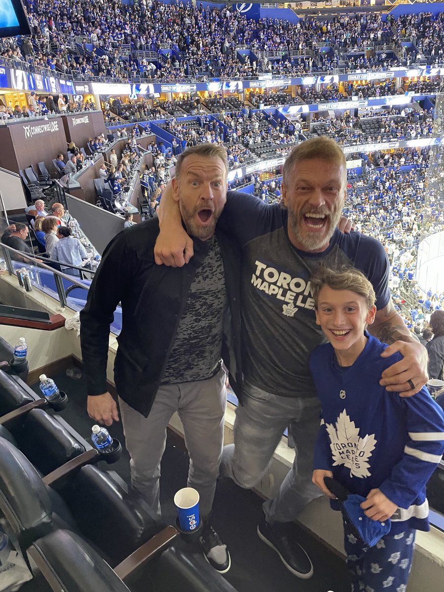 RT @femalelroom: Edge, Christian, & Trish Stratus all at the Toronto Maple Leafs game https://t.co/jQE4yhyVyJ