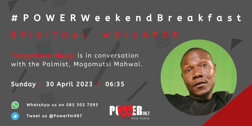 Powerfm987's tweet photo. [ON AIR] #SpiritualWellness 

We’re unpacking palmistry/palm reading. This is a valuable practice that can can make us better understand our lives and how the future is looking. @TshegoMoagi_ is in conversation with palmist, @MutsiPalmist to guide us. 

#POWERWeekendBreakfast 🎙️ https://t.co/LNL7QDfnWy