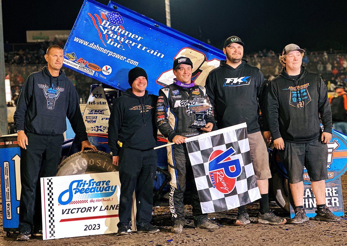 So dang proud!!! <a href="/BradyBacon/">Brady Bacon</a> is a <a href="/WorldofOutlaws/">World of Outlaws</a> WINNER!