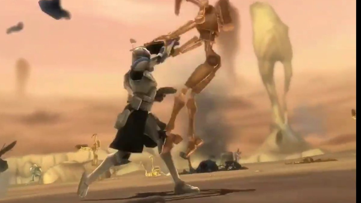 obsessedpeaches's tweet photo. Captain Rex fully bodying and taking down droids in style will forever be iconic ✨
#StarWars #CloneWars #swtcw #CaptainRex #ct7567 https://t.co/Q2Q9MwwT0x