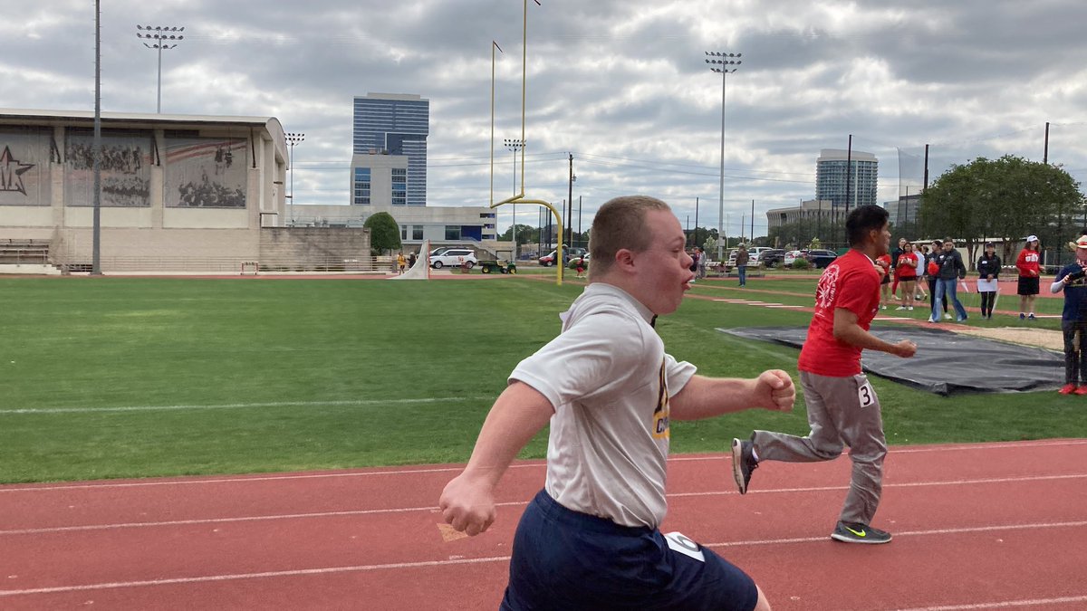 Special Olympics Local Track Meet at St. John School today.
Ryan won a 4th place in a 50 m run and a Gold medal in Softball throw.