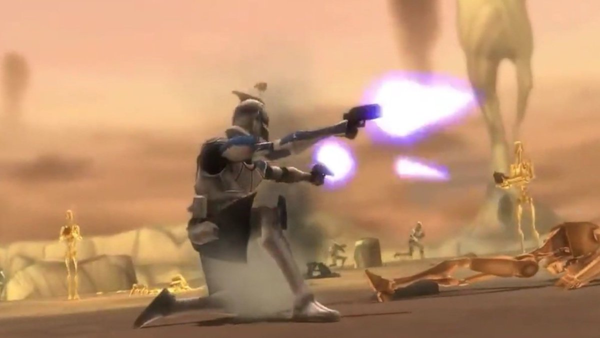obsessedpeaches's tweet photo. Captain Rex fully bodying and taking down droids in style will forever be iconic ✨
#StarWars #CloneWars #swtcw #CaptainRex #ct7567 https://t.co/Q2Q9MwwT0x
