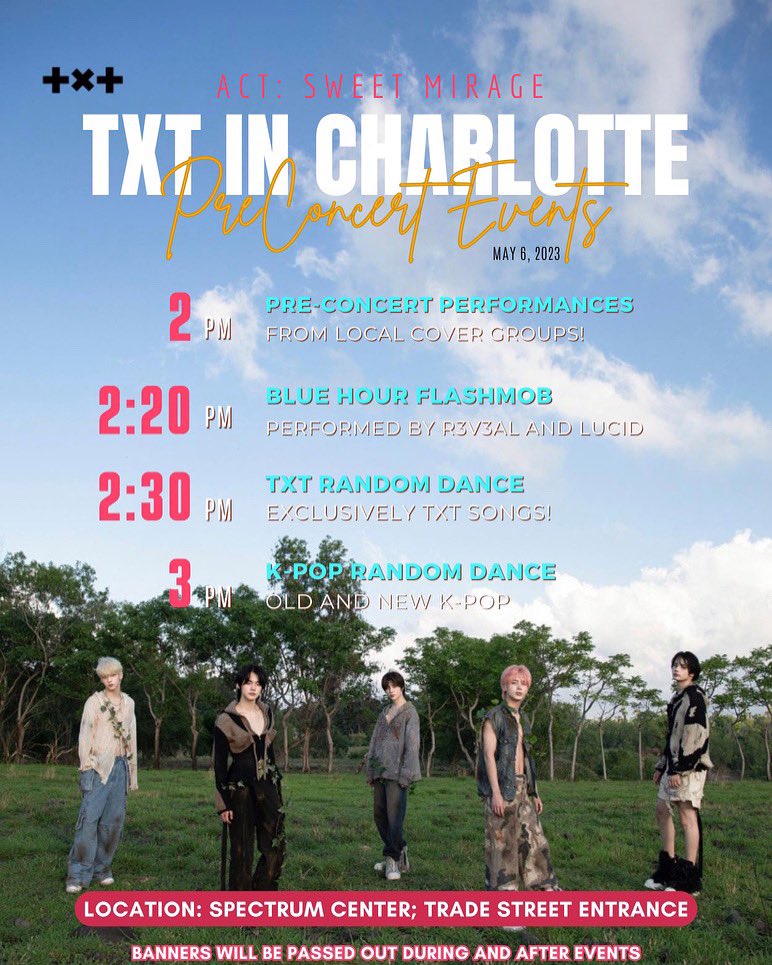ncxmoa's tweet photo. 💚Official Ncxmoa💚
🩵Pre Concert Schedule 🩵
With the concert being less than a week away, we are excited to give you guys our official pre concert event schedule! We can’t wait to see you guys!!#ACT_SWEET_MIRAGE #txtinclt #txt_asm_tour https://t.co/ZOu3utxmci