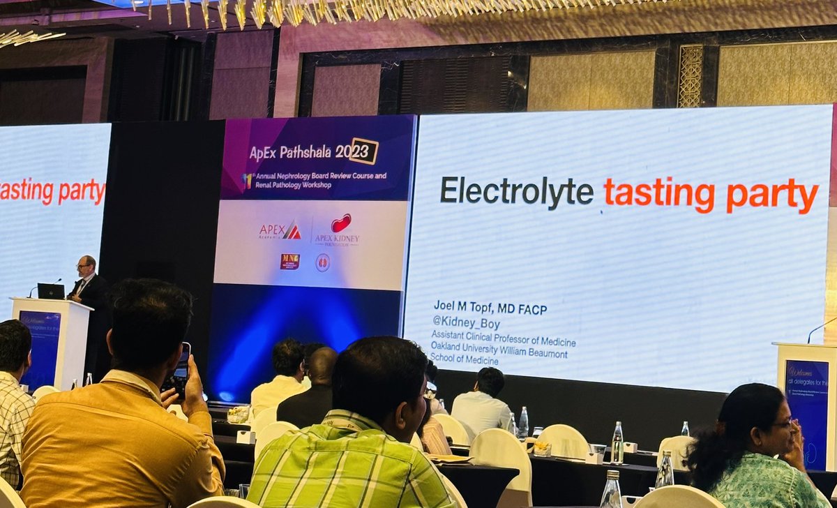Syeda Hurmath (@drsyeda_hurmath) on Twitter photo Electrolytes made easy!!
Electrolyte tasting party hosted by <a href="/kidney_boy/">Joel M. Topf, MD FACP</a> 🥂
#ApexPathshala Electrolytes made easy!!
Electrolyte tasting party hosted by <a href="/kidney_boy/">Joel M. Topf, MD FACP</a> 🥂
#ApexPathshala