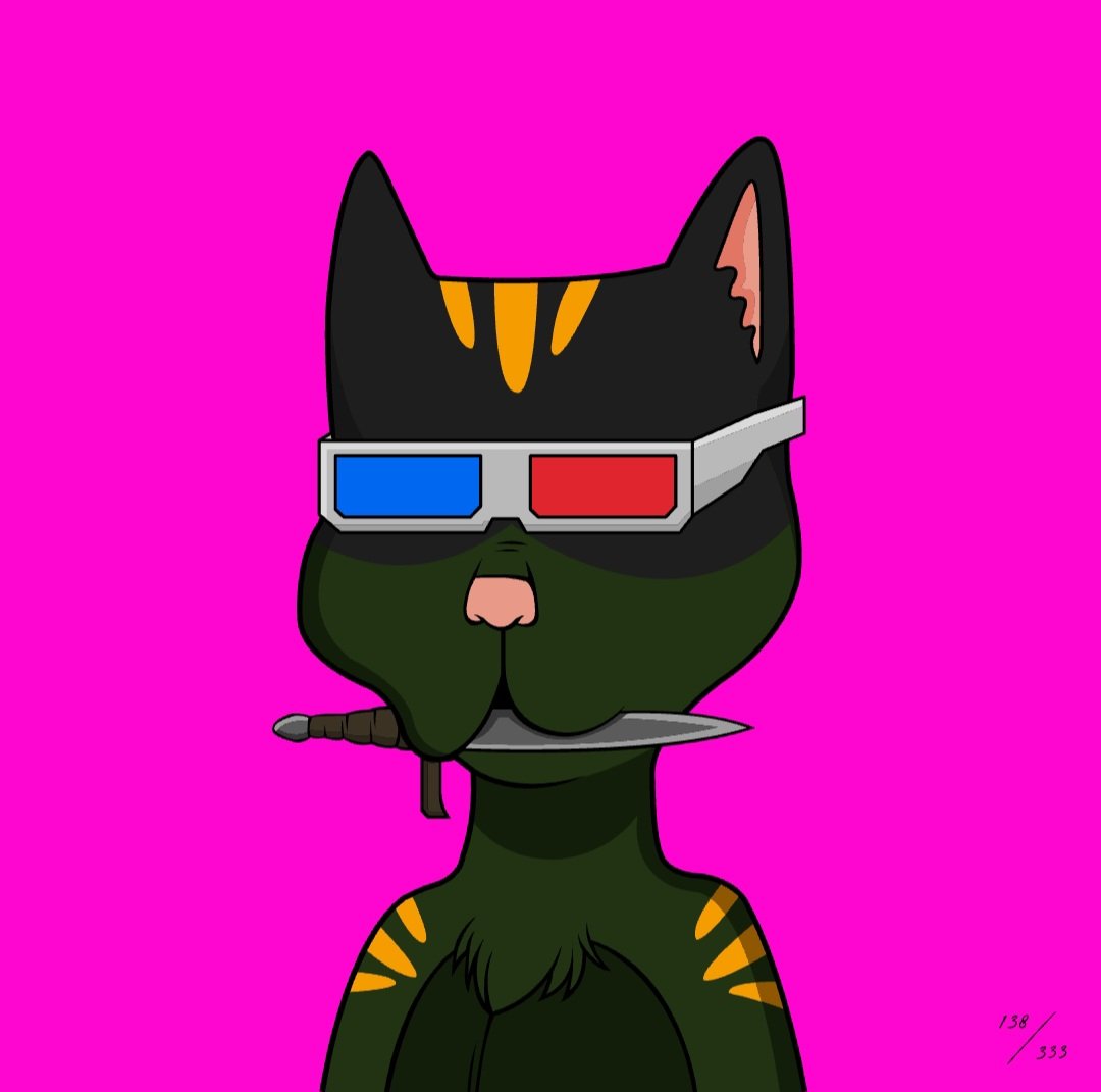 mjaeger79's tweet photo. Just got my other @BossCatRC #BTC Ordinal!  Hot pink background with the dark fur looks sick!  Love my #BossCats!!! 💪😼
#BossCats4Life #Cardano https://t.co/QOX4E8z3DY