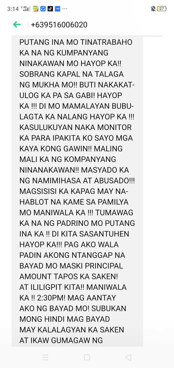 CalambaNdhay's tweet photo. Shut down Illegal and Abusive OLA
#FightOnlineLoanSharks
#OUVM
@SenGracePOE 
@SenRobinhood 
@WinGatchalian74 https://t.co/9owNc6bf2m