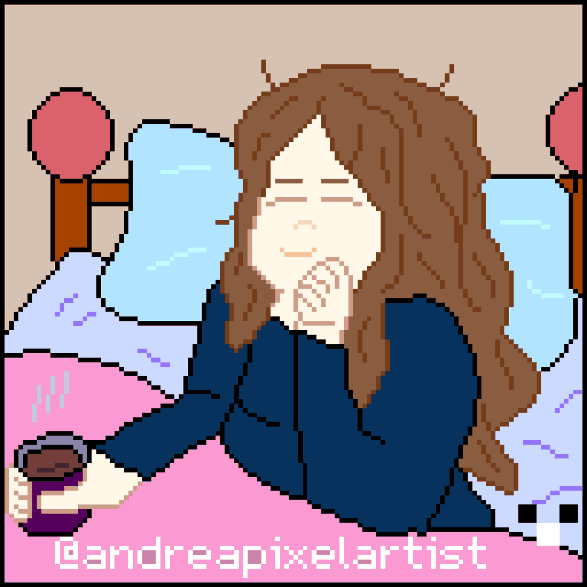 ablr171's tweet photo. ❄️☕☺️~

#wakeup #buenasnoches #night #chocolatecaliente #frio #cold #pixelart #pixelartist #drawingart #drawingdigital #drawing #girl #bedtime #goodnight https://t.co/X5vxQkssSY