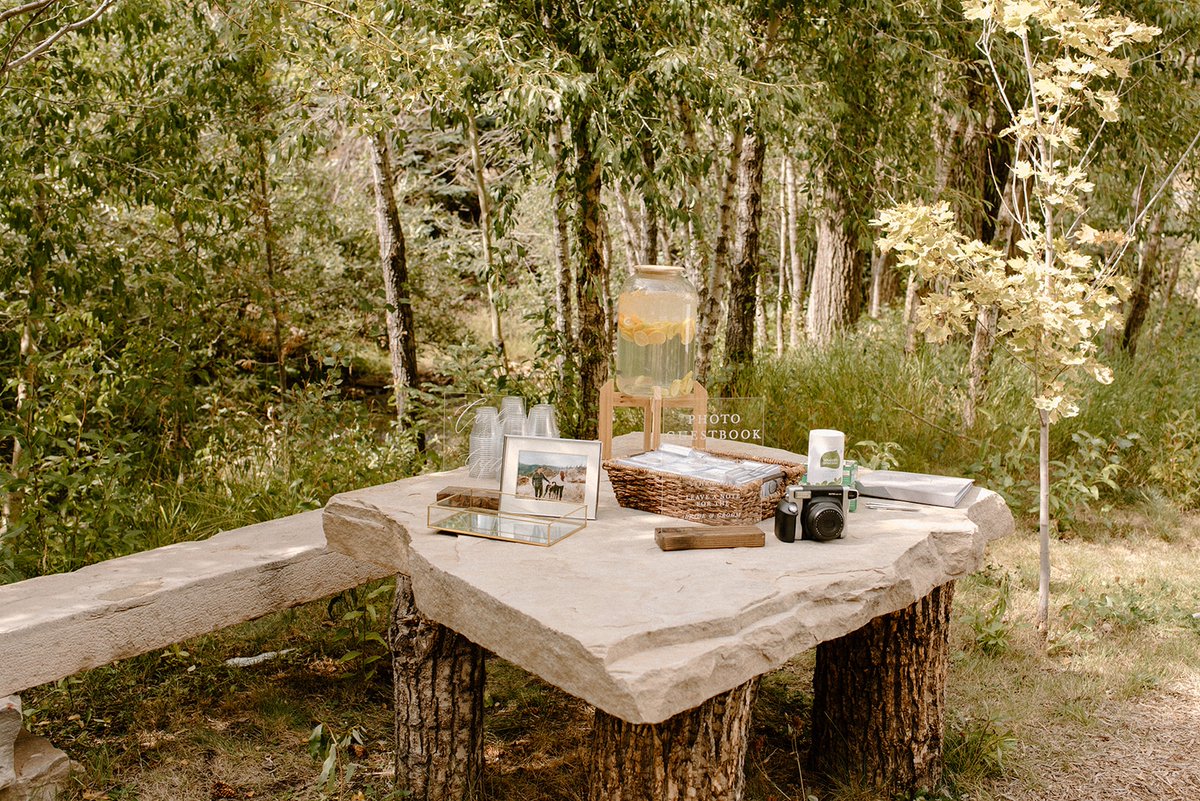 One of our favorite wedding developments is the guests' ability to contribute photo memories. Adding a photo station equipped with a polaroid camera is the perfect way to do this. 

blackstoneriversranch.com
📸 Alyssa Carpenter Photography