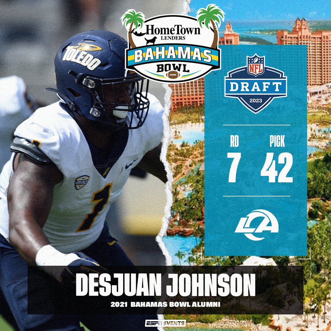 Congrats to our 2021 Bahamas Bowl Alumni @DesjuanJ #MrIrrelevant #NFLDraft