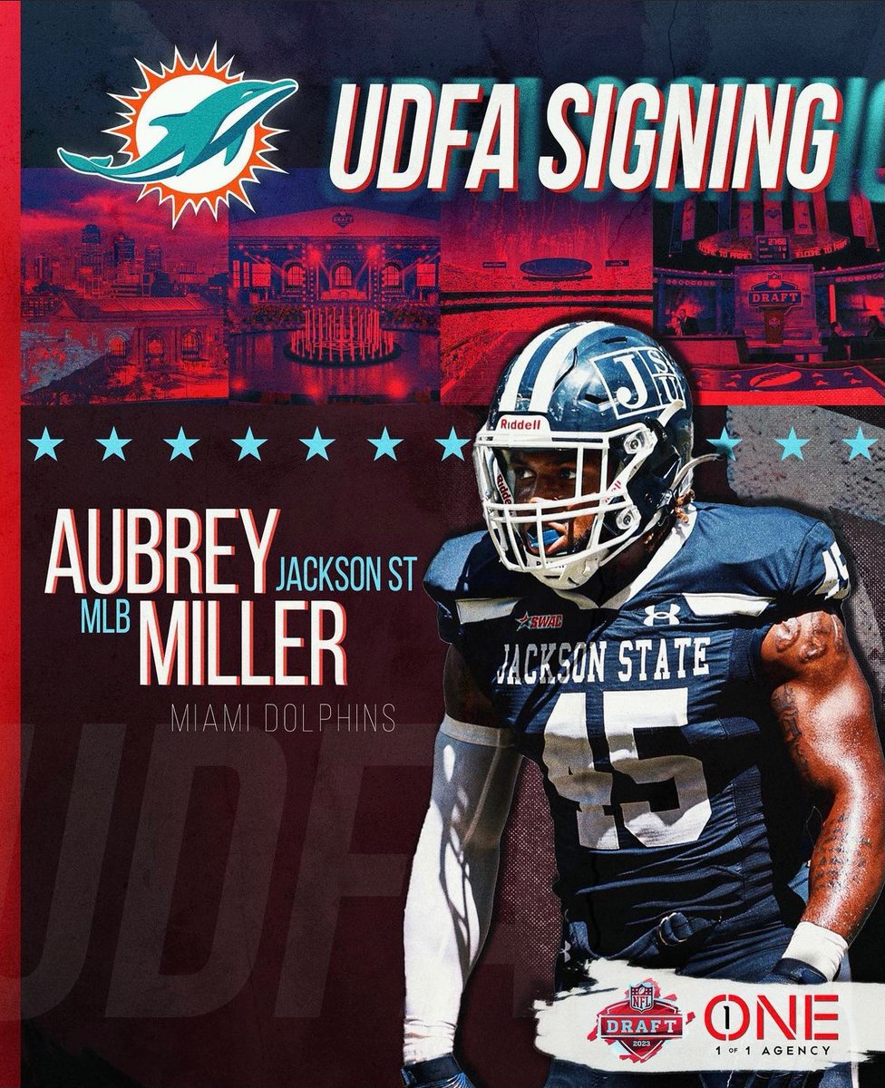 change7he68182's tweet photo. Coach Primes former player at JSU , Aubrey Miller, signed with the Miami Dolphins #coachprime #RefuseToBeDenied https://t.co/BCpoKREDcR