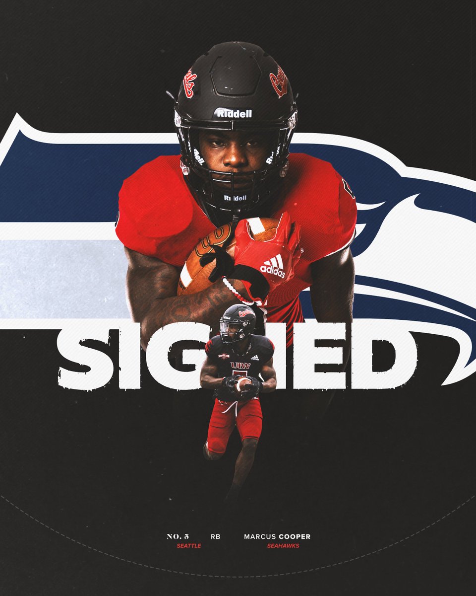 UIWFootball's tweet photo. Dreams ➡️ Reality

Congratulations to @iamcoop4k  for signing with @Seahawks  ‼️

#ProCards / #GoHawks https://t.co/tnHys1RnF5