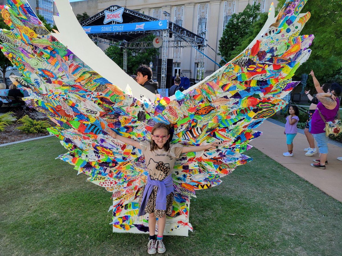 BAMOK's tweet photo. Fun times at our annual outing to the Festival of the Arts in downtown #okc. It was packed with people but so nice to be outside with lots of art, music and food. #okcfa https://t.co/hS7FBHpW5V