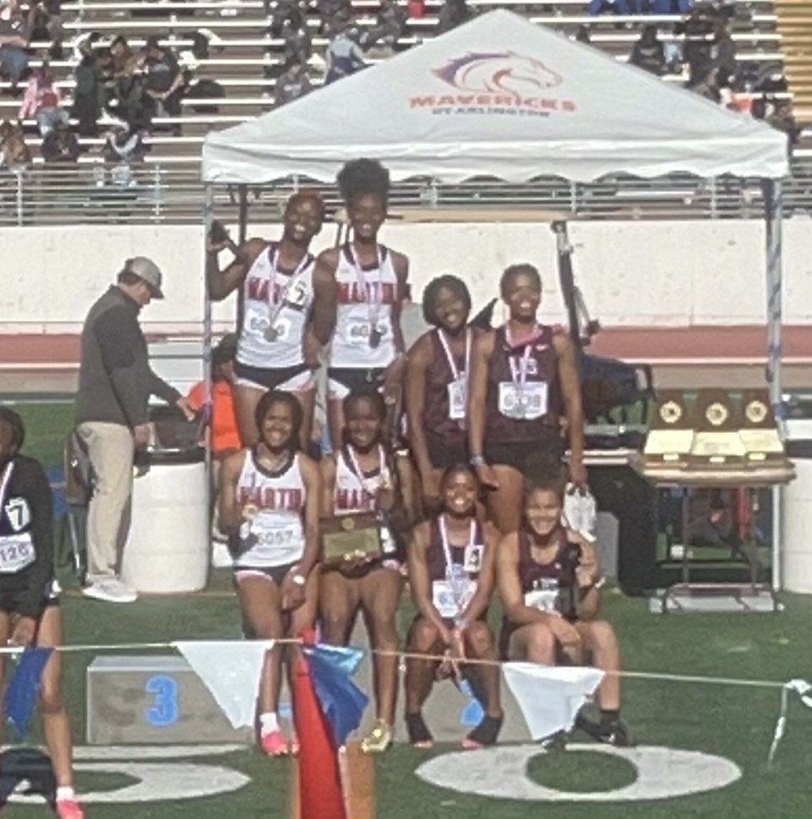 Region 1-4x200 Relay State Qualifier-2nd place 🥈@tea_harlin23 @bre_harlin1 @paisliea1 @sydnee_wilson11