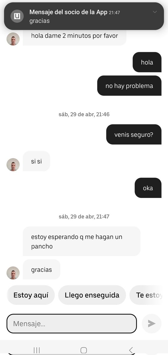 pq tarda tanto en venir el uber?

el uber: