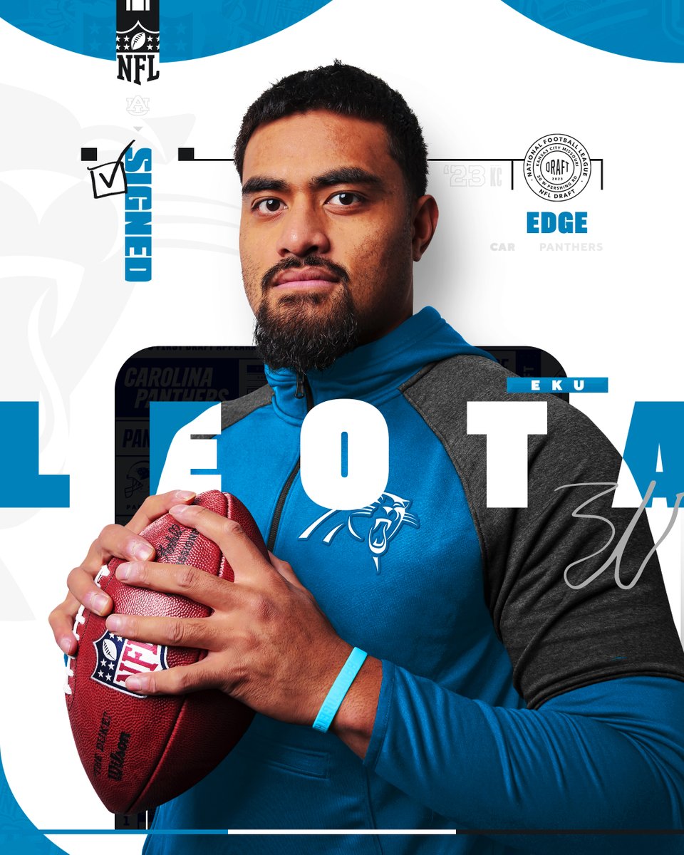 .<a href="/ekuleota/">Eku Leota</a> is staying HOME!!

He's signing with the <a href="/Panthers/">Carolina Panthers</a>🖊️

#AuburnMade🦅 | #KeepPounding