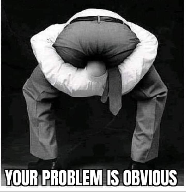 SamuraiSippy's tweet photo. @Lawyer_UpTX @joinez @jonmachota The only weak person is someone that can't get their head out of their ass.

Wait this is you https://t.co/HI17bBvjCP